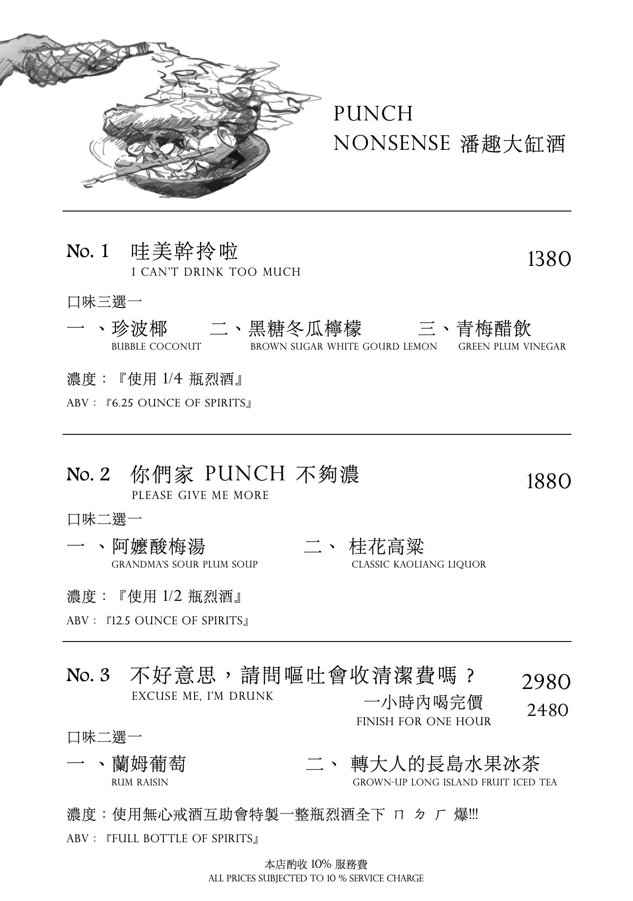 西門町酒吧推薦｜無心戒酒互助會 Nonsense Bar 武昌分會—台式小吃主題調酒很特別