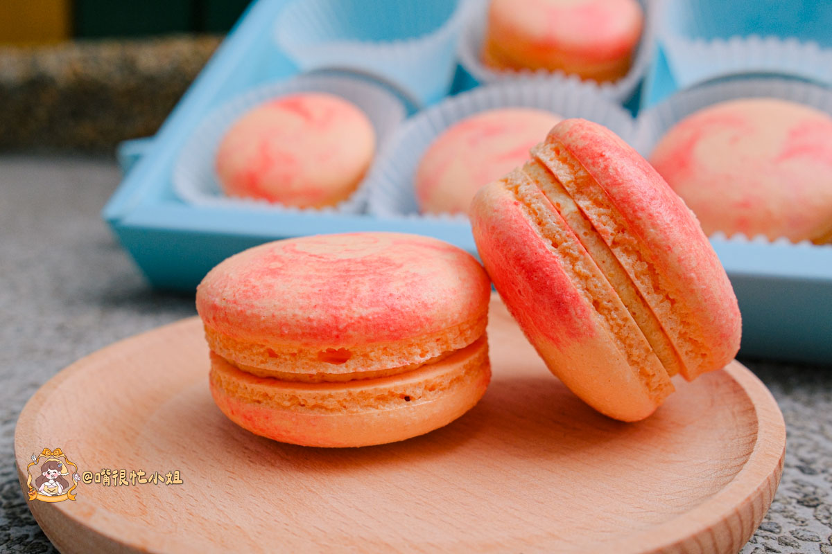 彰化伴手禮推薦｜姚君子甜點製造所馬卡龍─明太子之戀、杜拜巧克力開心果、紅豆麻糬三款期間限定一次收