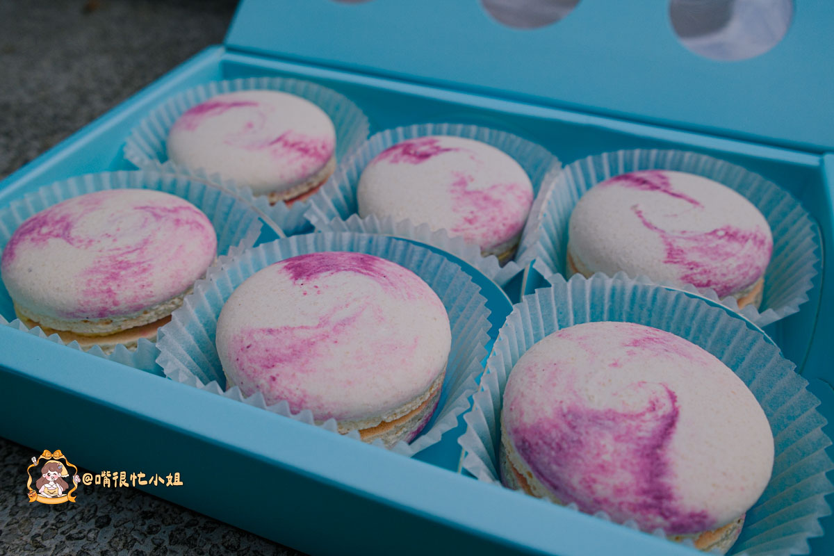 彰化伴手禮推薦｜姚君子甜點製造所馬卡龍─明太子之戀、杜拜巧克力開心果、紅豆麻糬三款期間限定一次收