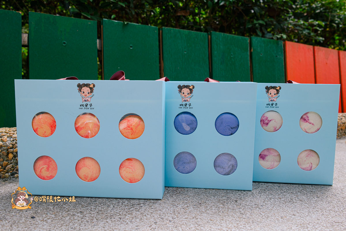 彰化伴手禮推薦｜姚君子甜點製造所馬卡龍─明太子之戀、杜拜巧克力開心果、紅豆麻糬三款期間限定一次收